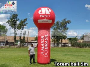 totem ball inflável promocional rádio jovem pan aracaju